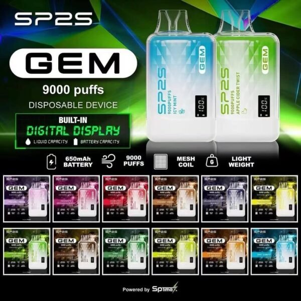 SP2S拋棄式-思博瑞-GEM9000口一次性電子煙